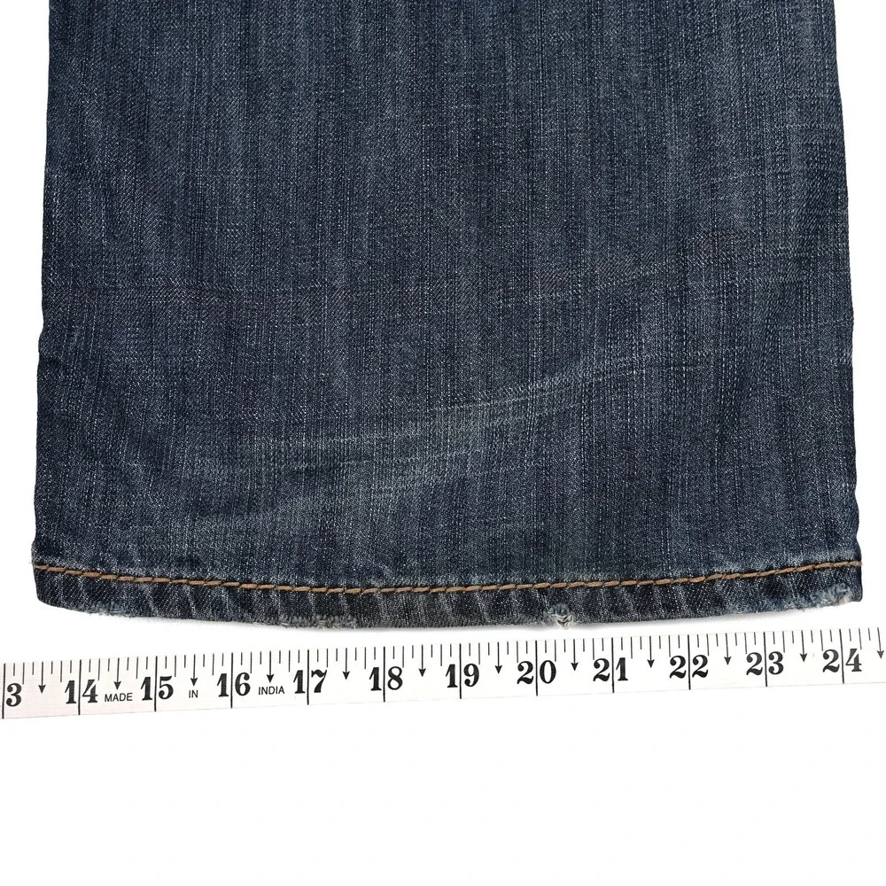 Silver Gordie Loose Relaxed Fit Jeans Mens 40x32 (42x31) Straight Leg Distressed
